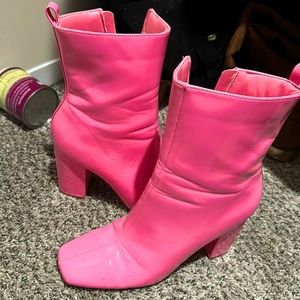 Hot pink GoGo Boots